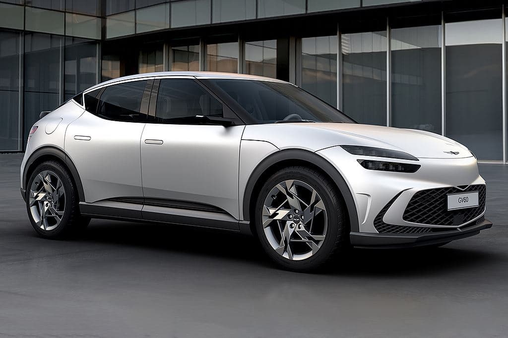 2022 Genesis GV60 parked outside a office building in Stuart, FL.