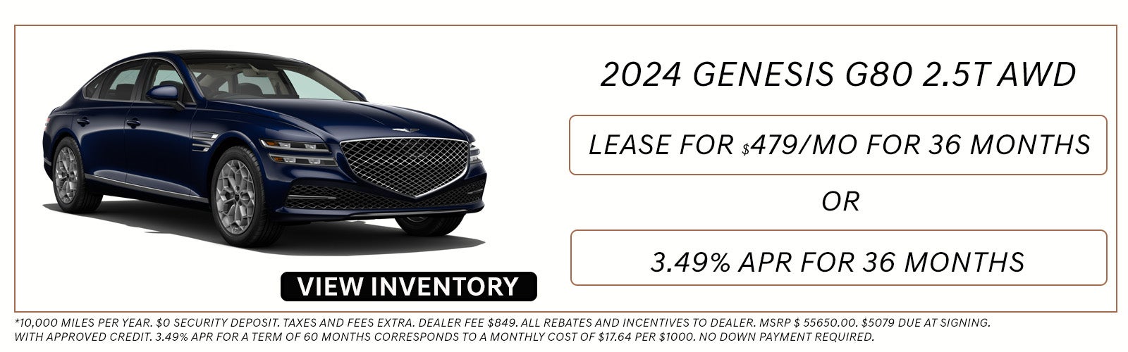 Genesis G80 Special Offer