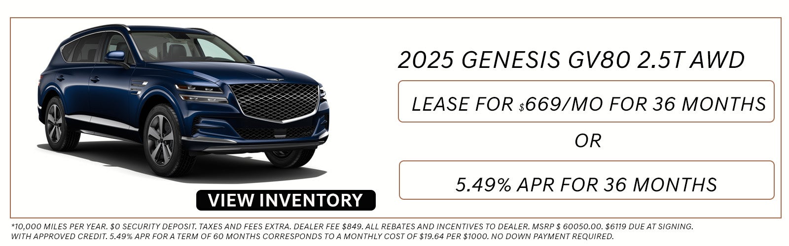 Genesis GV80 Special Offer